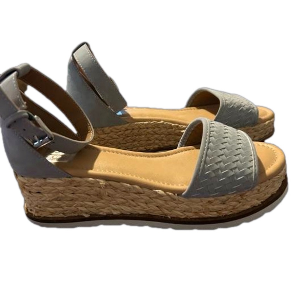 DOLCE VITA DANE LIGHT BLUE WEDGES ESPADRILLE PLATFORM
SANDALS SIZE 9 Reg…